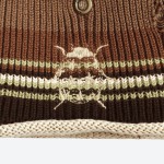 Metal Eyelet Layered Beanie